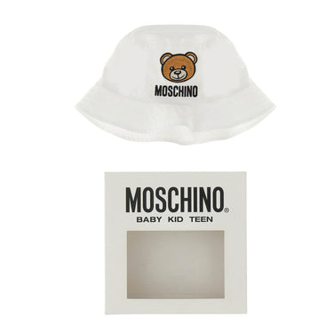 Gorro MOSCHINO blanco para bebé unisex
